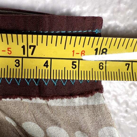 Anthropologie A Common Thread Sz S Patchwork Silk Maxi Skirt Boho Drawstring - Picture 10 of 11